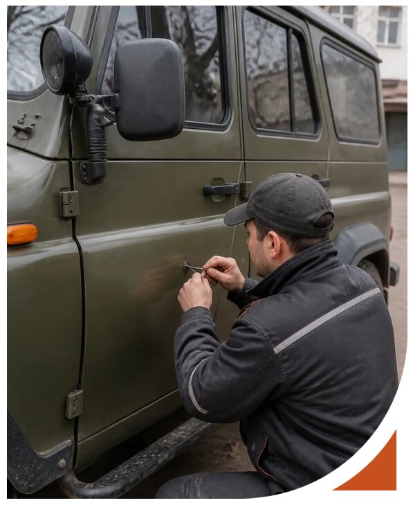 Профессиональное вскрытие автомобиля УАЗ без повреждений в Кинешме